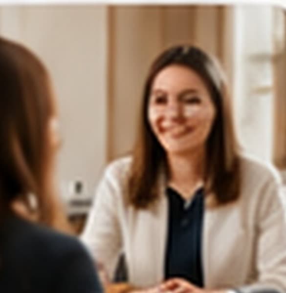 Support coordinator discussing a participant plan at a meeting