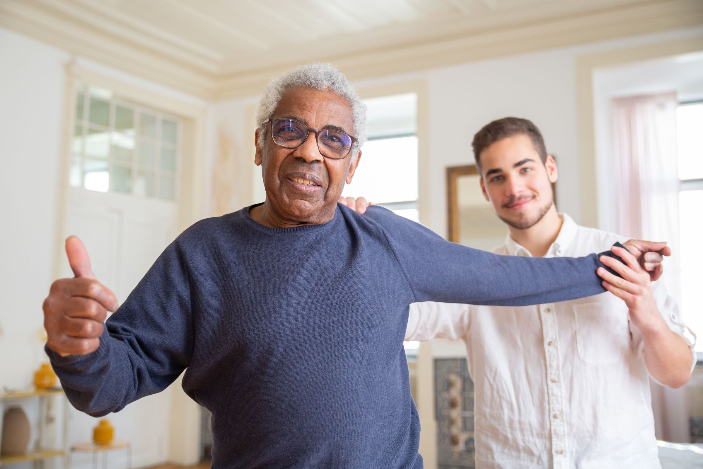 AureonRise Care support worker spending time with a participant