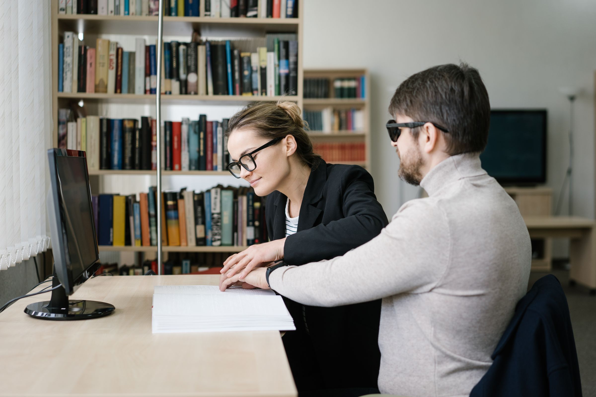Family discussing support options